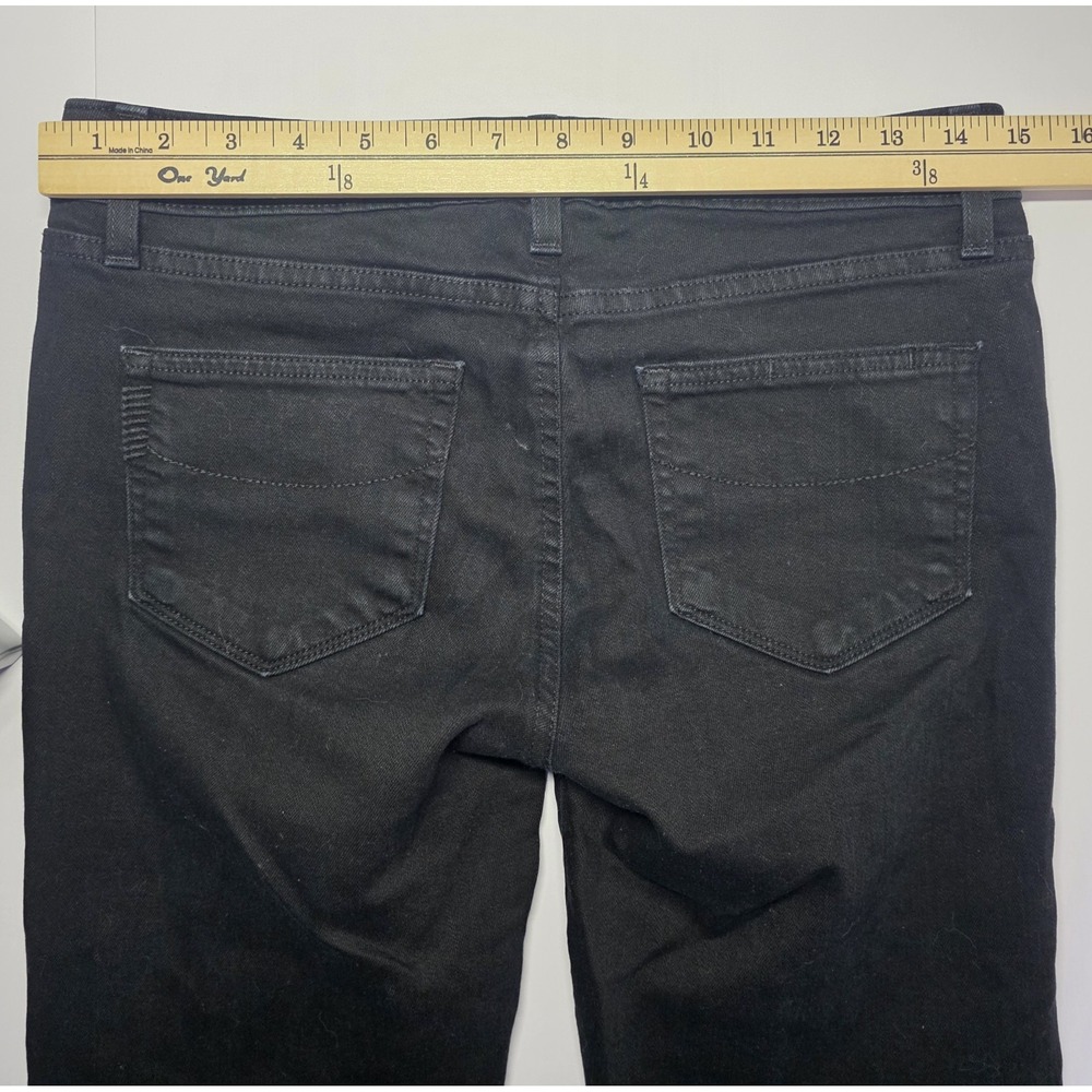 Paige Jeans Womens Size 28 Skyline Skinny Black Distressed Denim Jeans‎ Pants - Picture 10 of 14